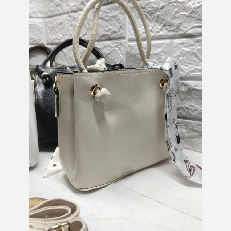 کیف ساک زنانه سه خانه دسته کنفی (پس کرایه)